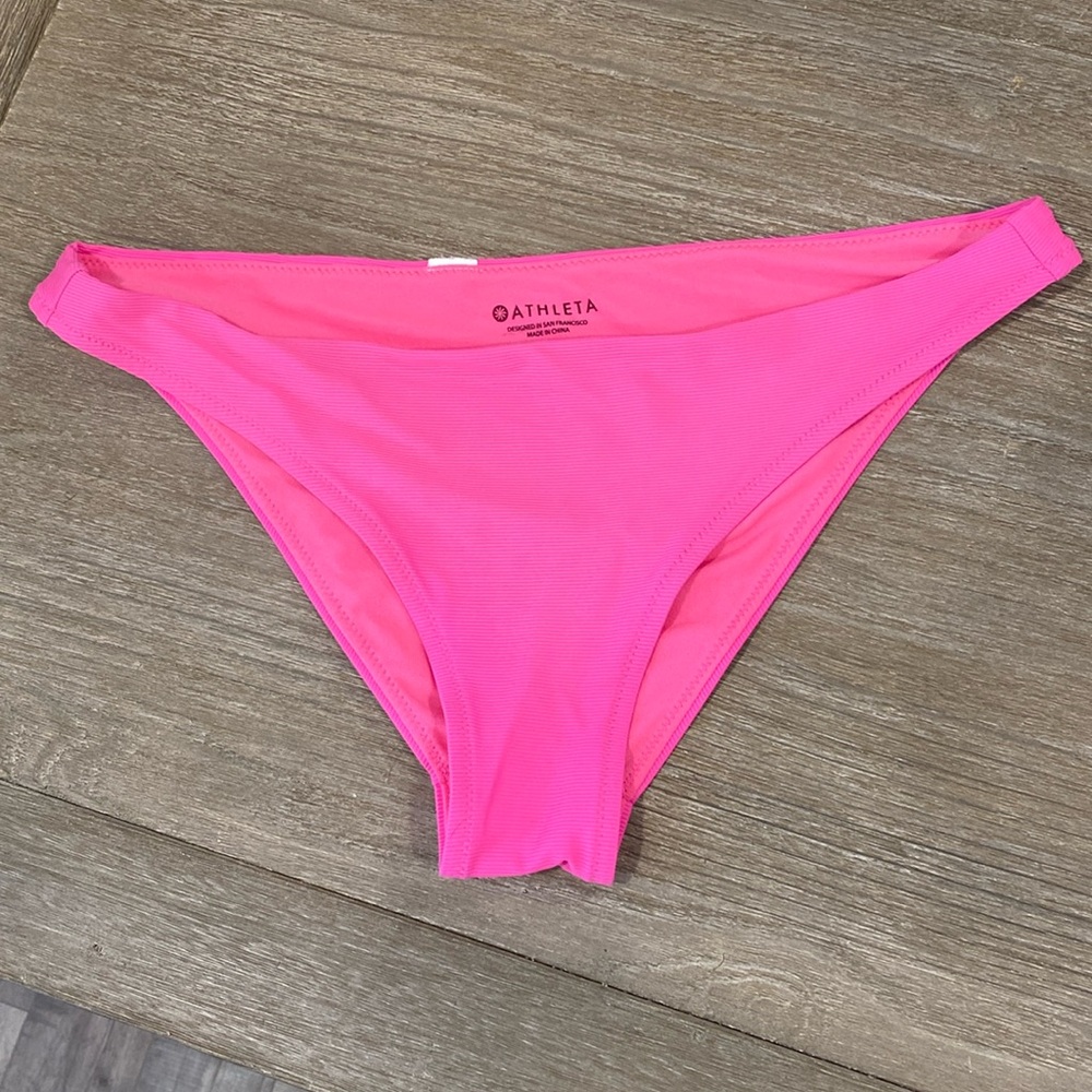 Athleta ribbed bikini bottoms